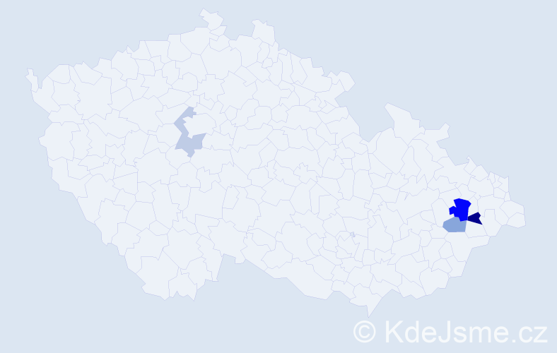Příjmení: 'Tedesková', počet výskytů 8 v celé ČR