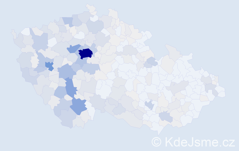 Příjmení: 'Mařík', počet výskytů 1628 v celé ČR