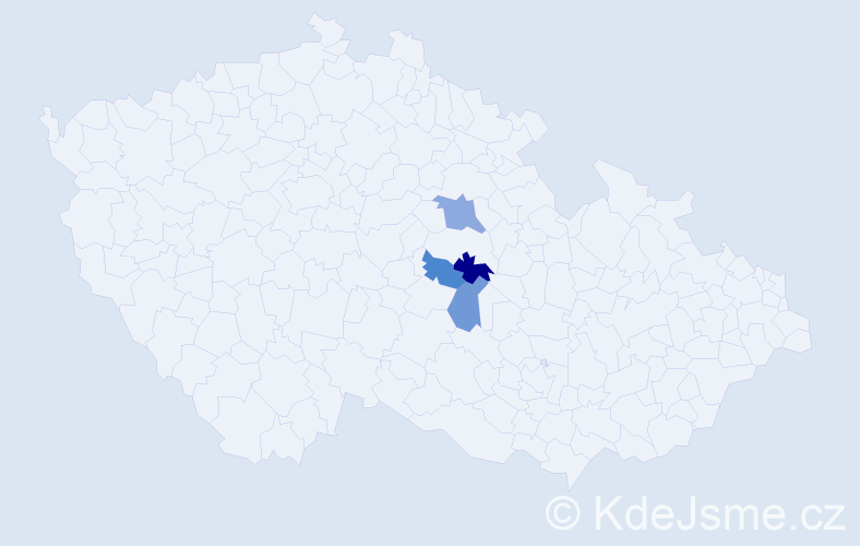 Příjmení: 'Boguaj', počet výskytů 12 v celé ČR