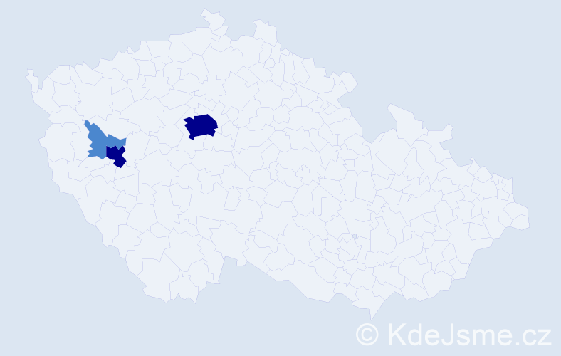 Příjmení: 'Kokeisl', počet výskytů 7 v celé ČR