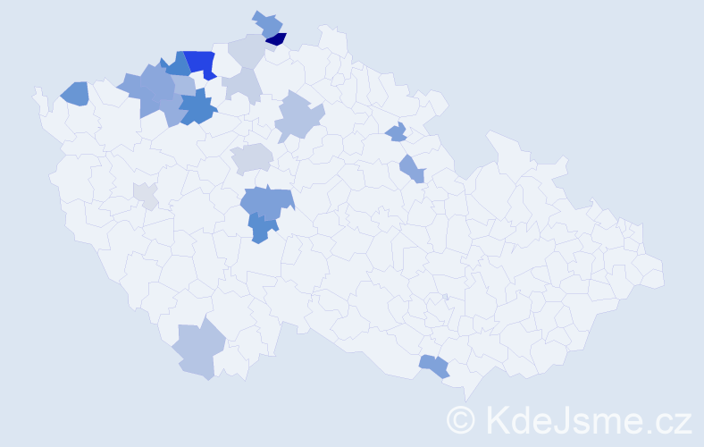 Příjmení: 'Malypetrová', počet výskytů 56 v celé ČR