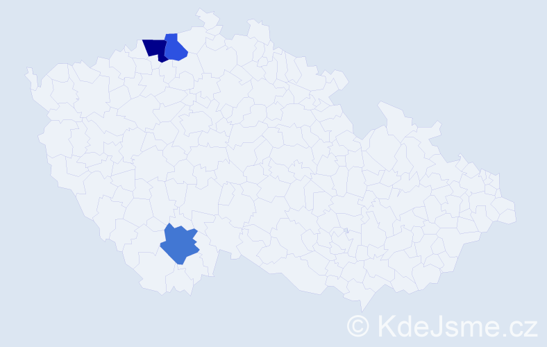 Příjmení: 'Smidková', počet výskytů 7 v celé ČR