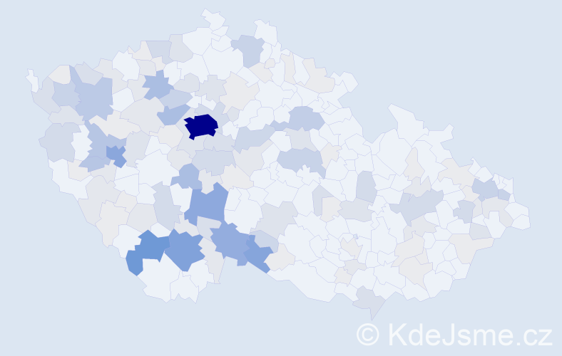 Příjmení: 'Hes', počet výskytů 492 v celé ČR