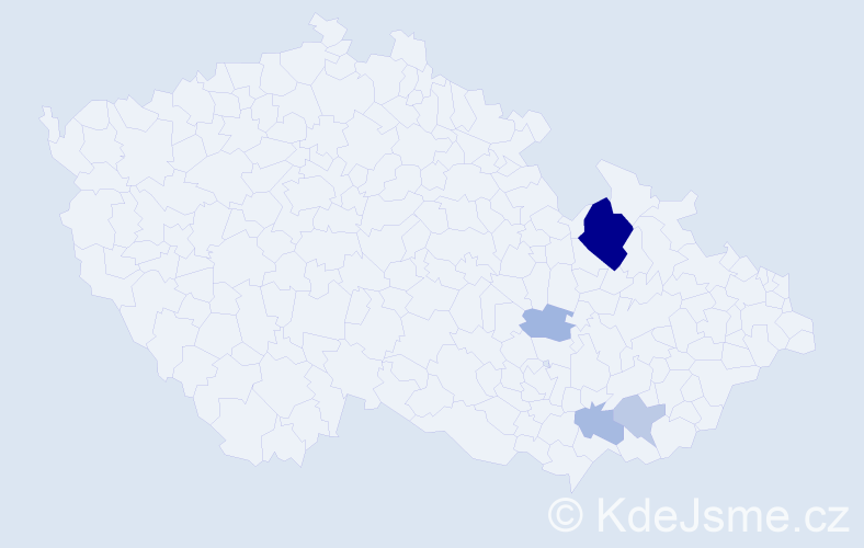 Příjmení: 'Draňa', počet výskytů 11 v celé ČR