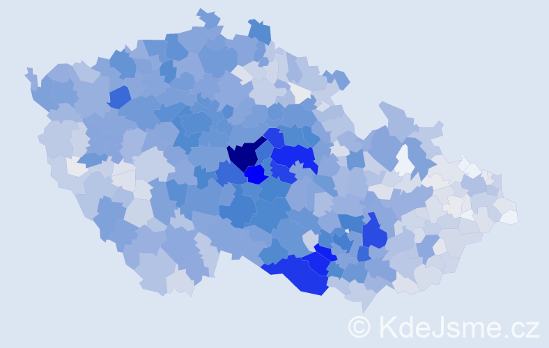 Příjmení: 'Jelínek', počet výskytů 9815 v celé ČR