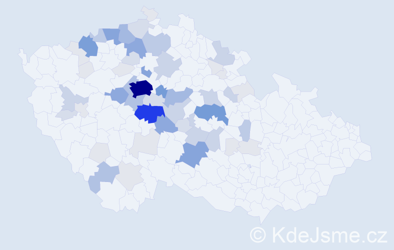 Příjmení: 'Sahula', počet výskytů 229 v celé ČR