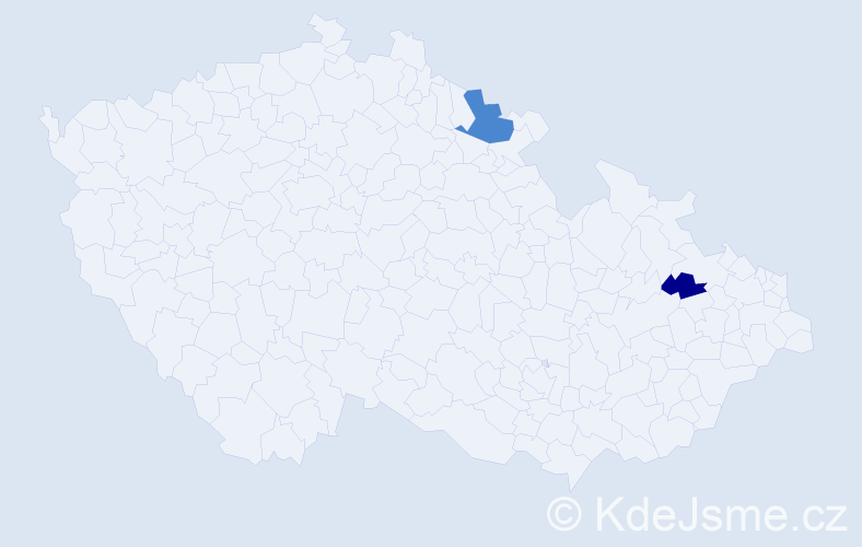 Příjmení: 'Kosternová', počet výskytů 7 v celé ČR