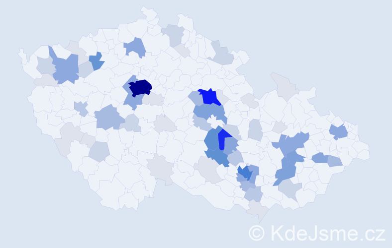 Příjmení: 'Harvánková', počet výskytů 235 v celé ČR