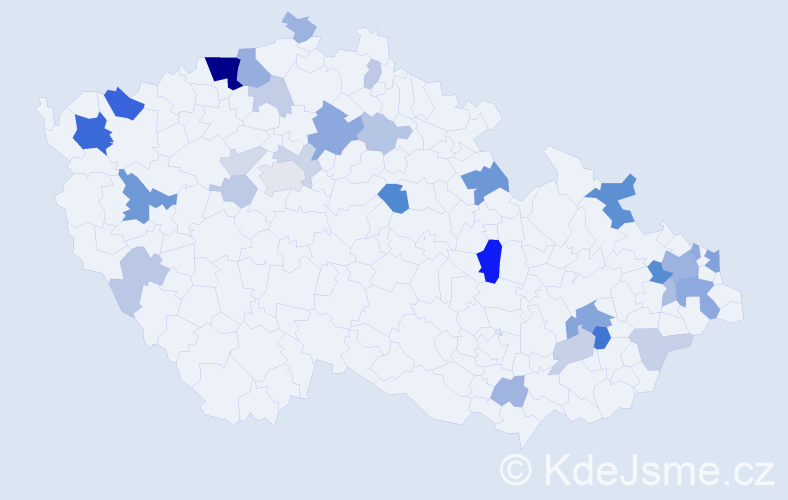 Příjmení: 'Matta', počet výskytů 80 v celé ČR