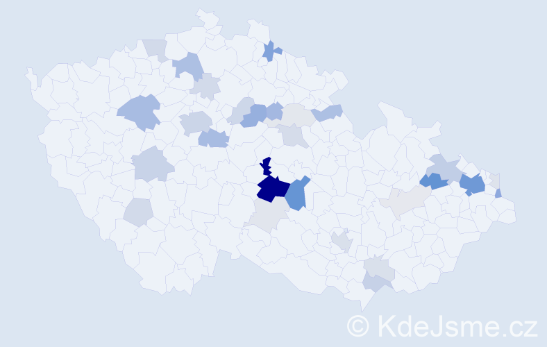 Příjmení: 'Zych', počet výskytů 111 v celé ČR