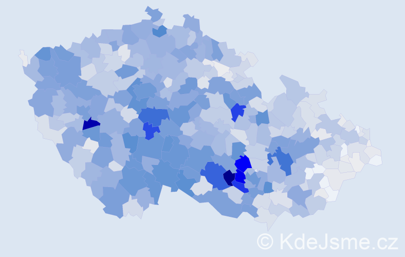 Příjmení: 'Matoušek', počet výskytů 5604 v celé ČR