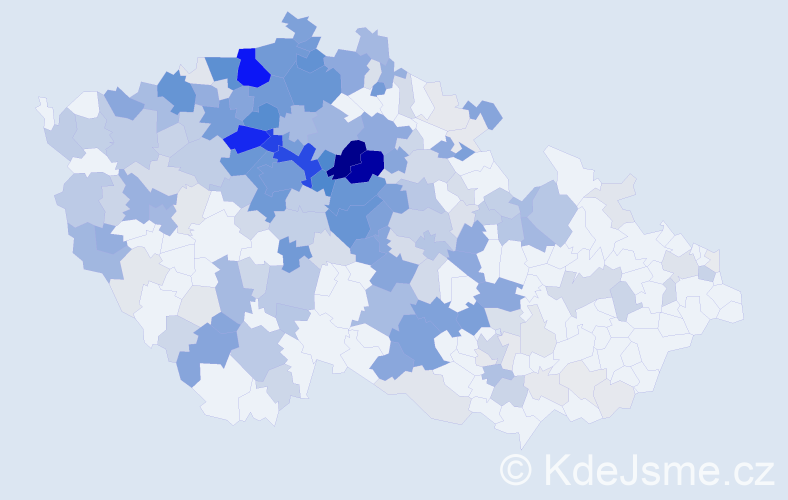 Příjmení: 'Vorlíčková', počet výskytů 959 v celé ČR