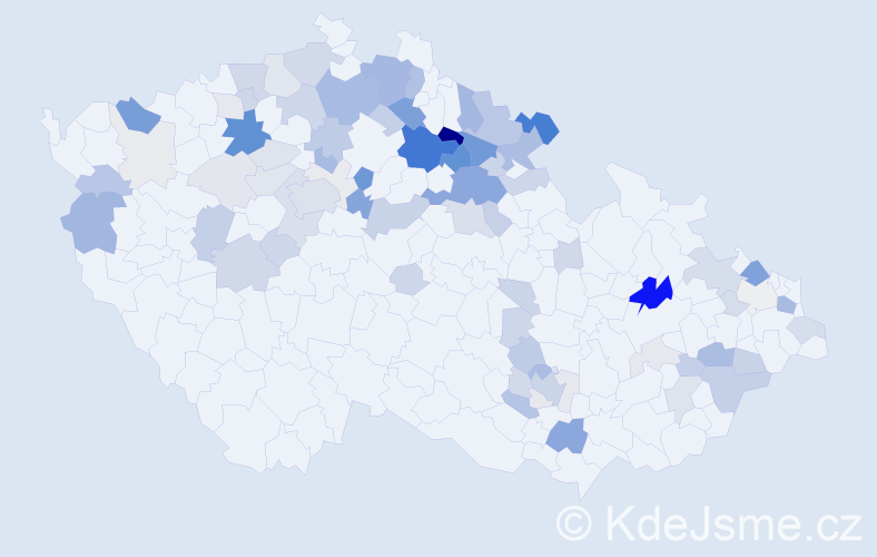 Příjmení: 'Groh', počet výskytů 276 v celé ČR