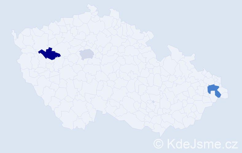 Příjmení: 'Lanzendőrferová', počet výskytů 5 v celé ČR