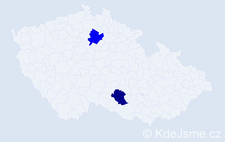 Příjmení: 'Podolanovič', počet výskytů 2 v celé ČR