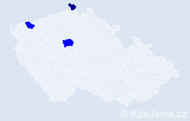 Příjmení: 'Maxinová', počet výskytů 7 v celé ČR