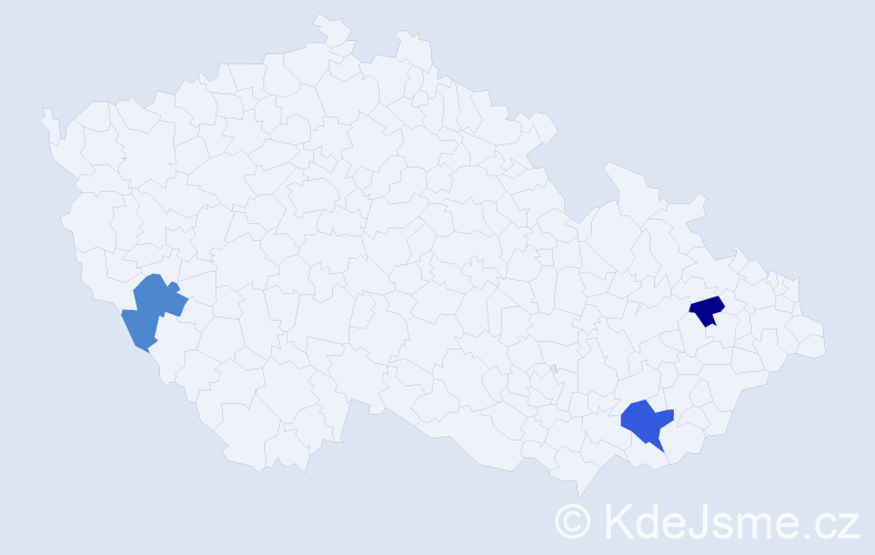 Příjmení: 'Elkner', počet výskytů 10 v celé ČR