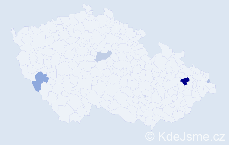 Příjmení: 'Svinčáková', počet výskytů 11 v celé ČR