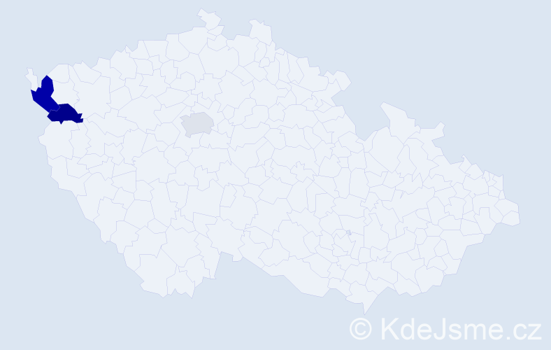 Příjmení: 'Vojtaššáková', počet výskytů 4 v celé ČR