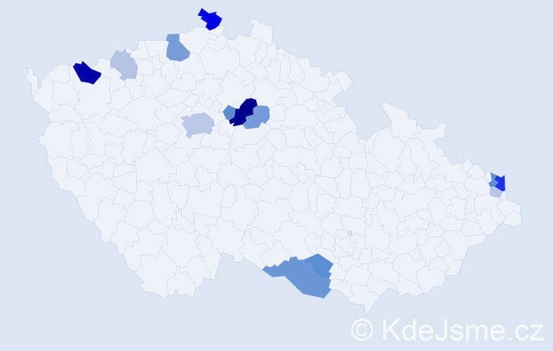 Příjmení: 'Osifová', počet výskytů 36 v celé ČR
