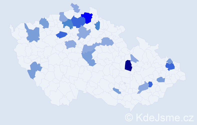 Příjmení: 'Riemer', počet výskytů 59 v celé ČR