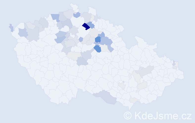 Příjmení: 'Hataš', počet výskytů 203 v celé ČR