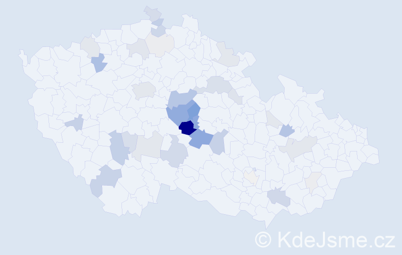 Příjmení: 'Koubský', počet výskytů 133 v celé ČR