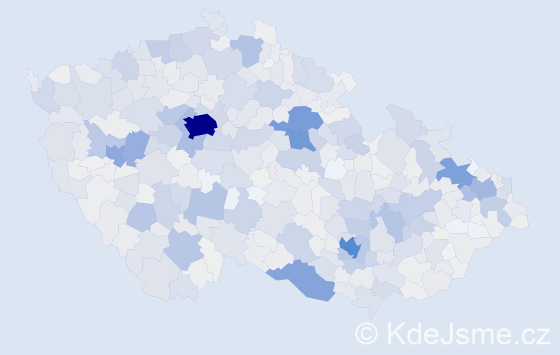 Příjmení: 'Jedlička', počet výskytů 3666 v celé ČR
