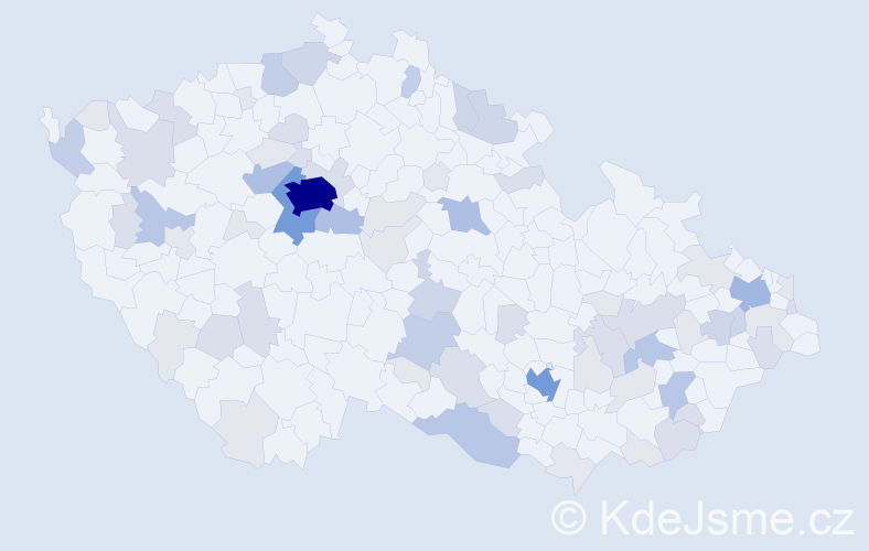Příjmení: 'Smith', počet výskytů 207 v celé ČR