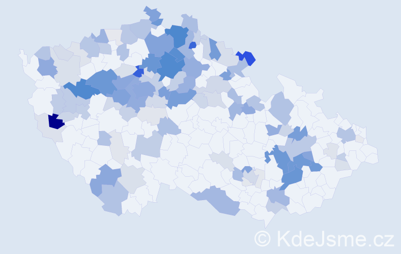 Příjmení: 'Miler', počet výskytů 503 v celé ČR