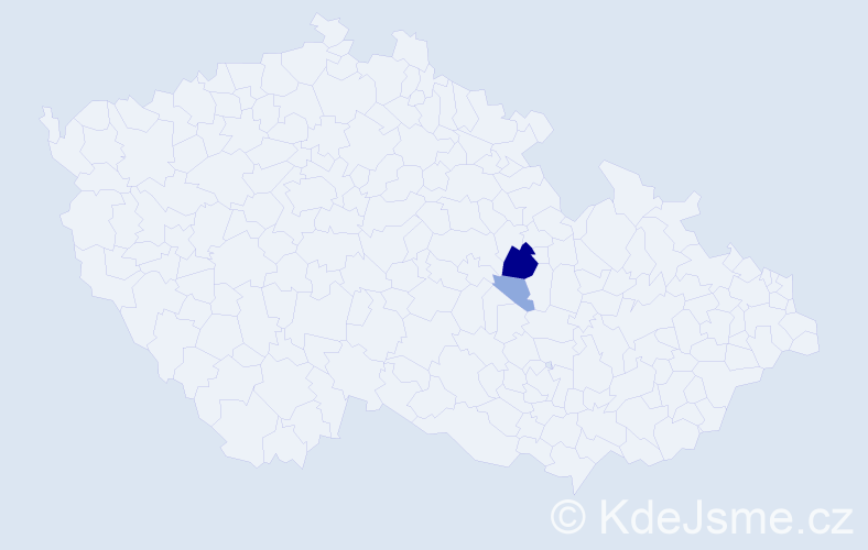 Příjmení: 'Zölfl', počet výskytů 8 v celé ČR
