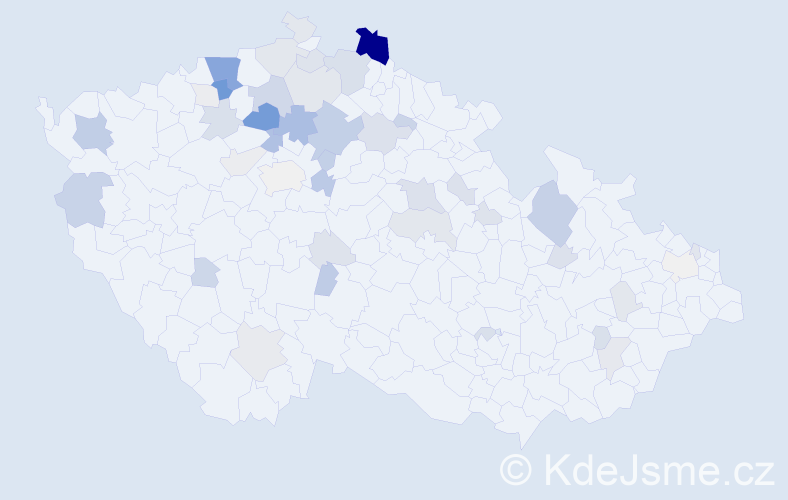 Příjmení: 'Bariová', počet výskytů 144 v celé ČR
