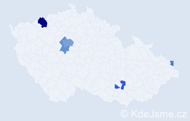 Příjmení: 'Senyk', počet výskytů 10 v celé ČR