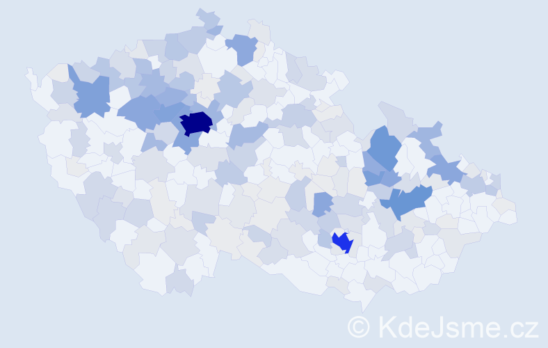 Příjmení: 'Špičková', počet výskytů 850 v celé ČR