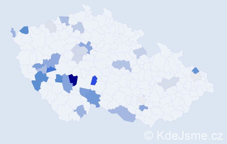 Příjmení: 'Kreuzerová', počet výskytů 94 v celé ČR