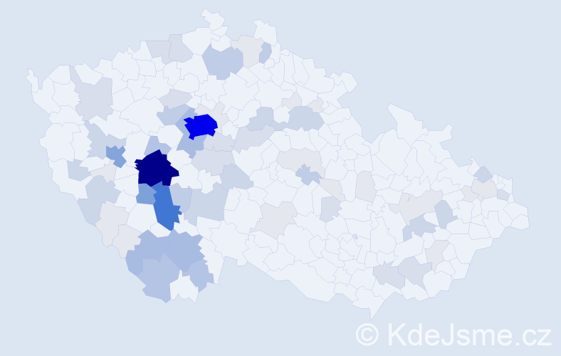 Příjmení: 'Tesková', počet výskytů 238 v celé ČR