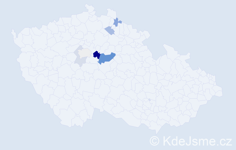 Příjmení: 'Filounová', počet výskytů 14 v celé ČR
