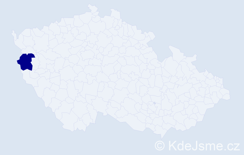 Příjmení: 'Oružinská', počet výskytů 1 v celé ČR