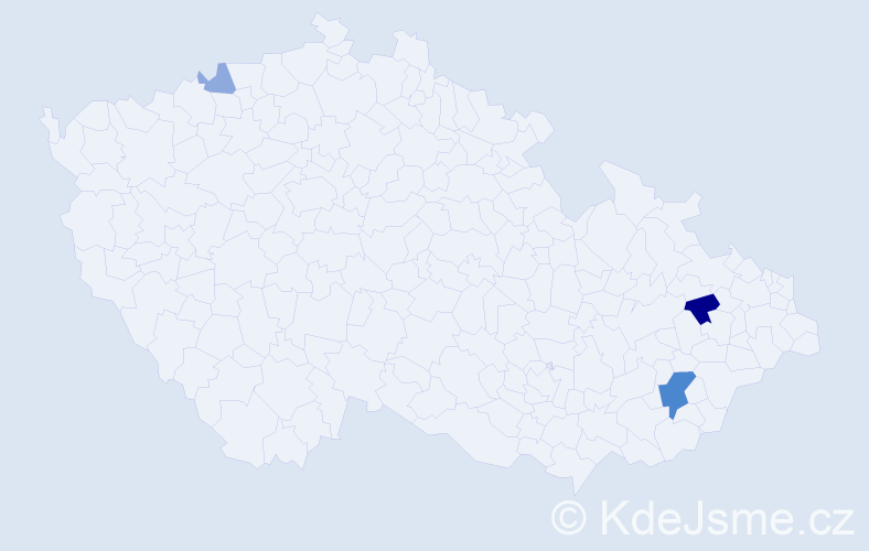Příjmení: 'Mahušková', počet výskytů 8 v celé ČR