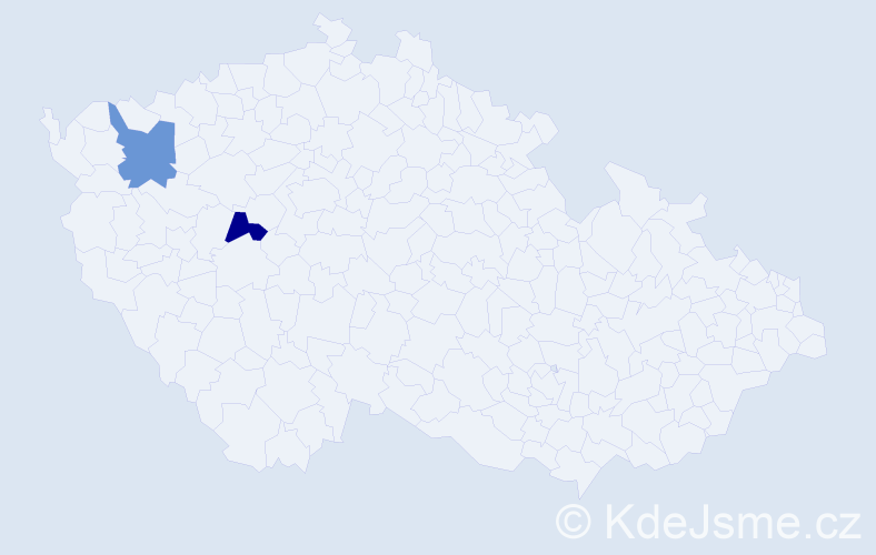 Příjmení: 'Kulmonová', počet výskytů 6 v celé ČR