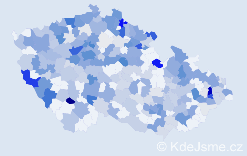 Příjmení: 'Hoffmann', počet výskytů 1045 v celé ČR