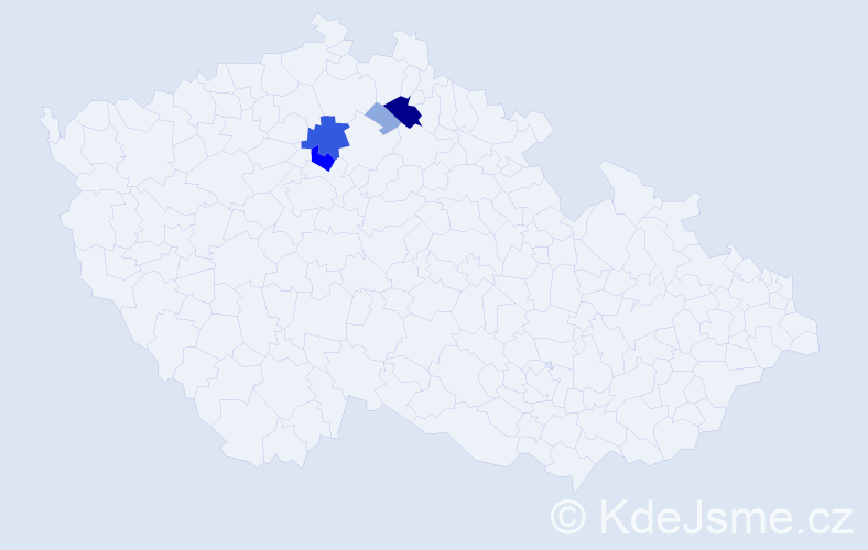 Příjmení: 'Pomrhoncová', počet výskytů 13 v celé ČR