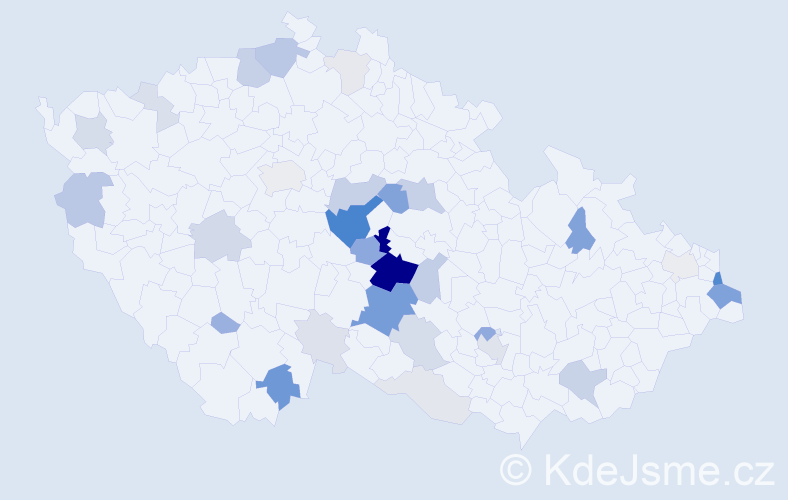 Příjmení: 'Gryč', počet výskytů 116 v celé ČR