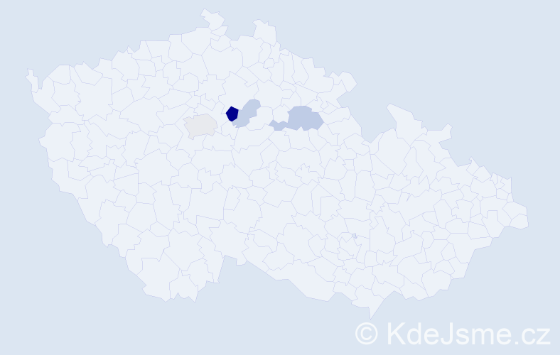 Příjmení: 'Firbacherová', počet výskytů 13 v celé ČR