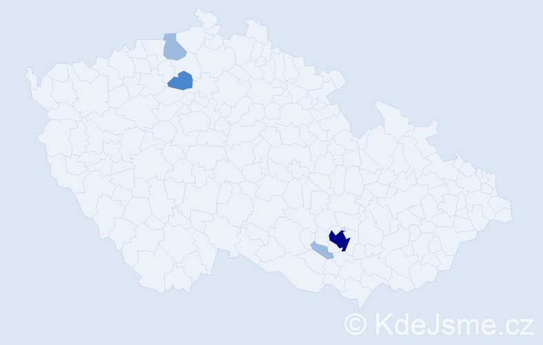Příjmení: 'Panschabová', počet výskytů 8 v celé ČR
