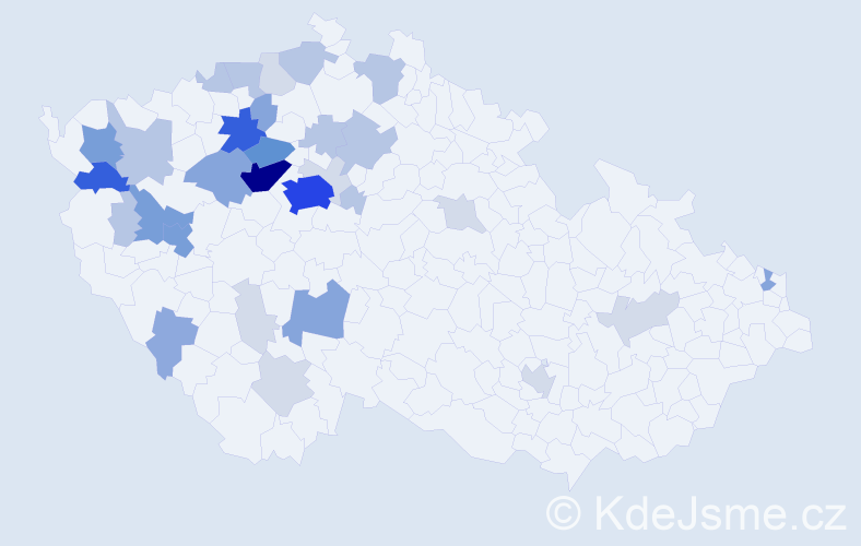 Příjmení: 'Pešulová', počet výskytů 114 v celé ČR