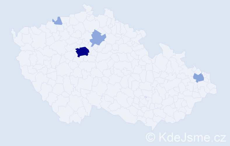 Příjmení: 'Bodnaryuk', počet výskytů 13 v celé ČR