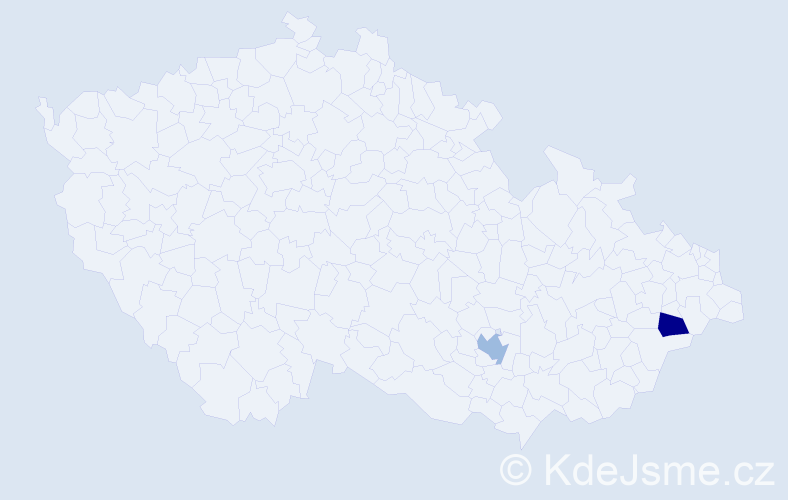 Příjmení: 'Plecendová', počet výskytů 5 v celé ČR