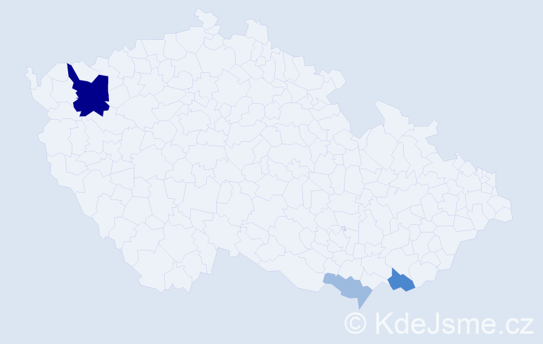 Příjmení: 'Kobinger', počet výskytů 8 v celé ČR