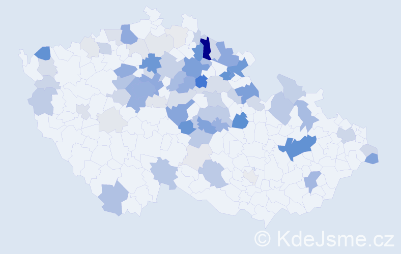 Příjmení: 'Linek', počet výskytů 309 v celé ČR